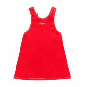 Abito Denim Rosso Bambina