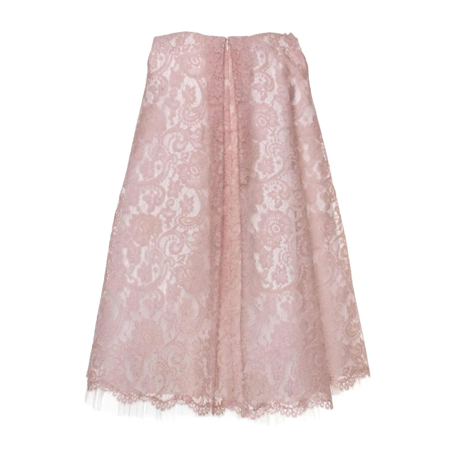 Abito Rosa In Pizzo Bambina Teen