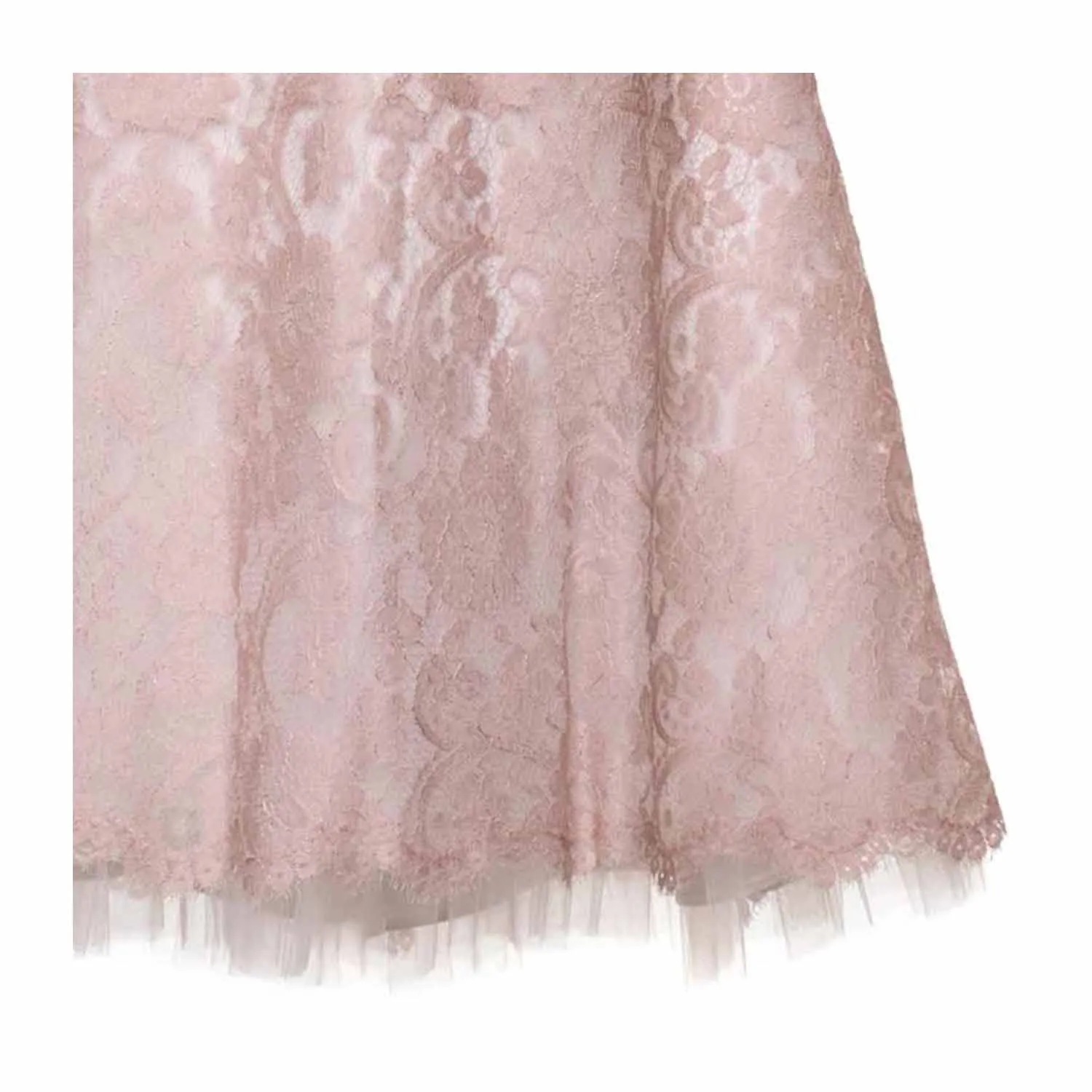 Abito Rosa In Pizzo Bambina Teen