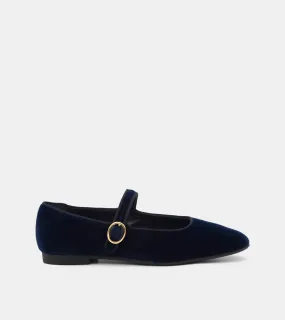 BALLERINE VELLUTO BLU