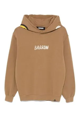 BARROW Abbigliamento,Felpe Felpa con cappuccio in cotone marrone 