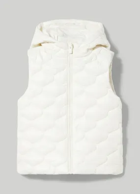 BLUKIDS  Gilet idrorepellente imbottito con cappuccio bambina