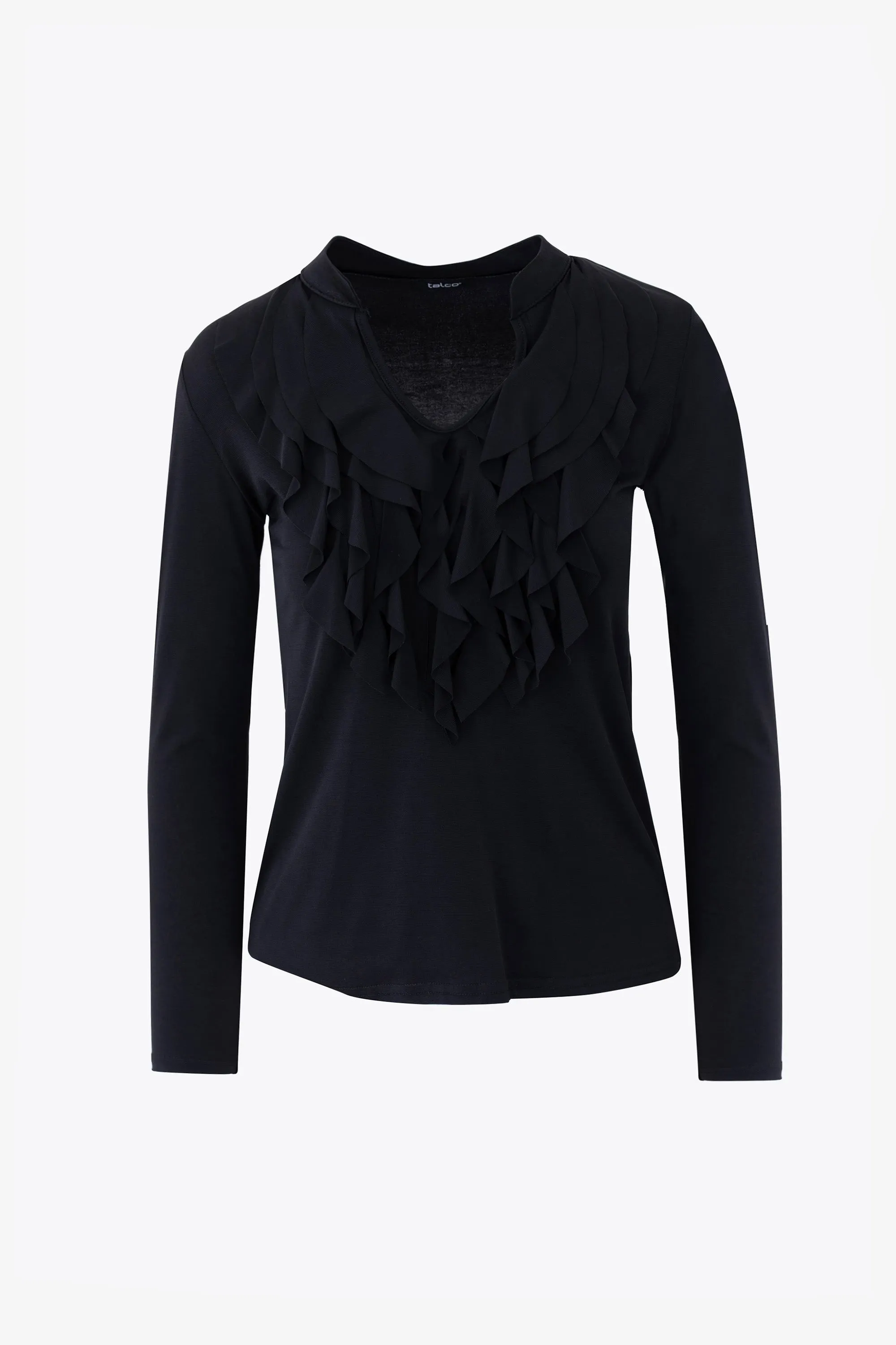 Blusa con rouches in jersey elasticizzato - FW25