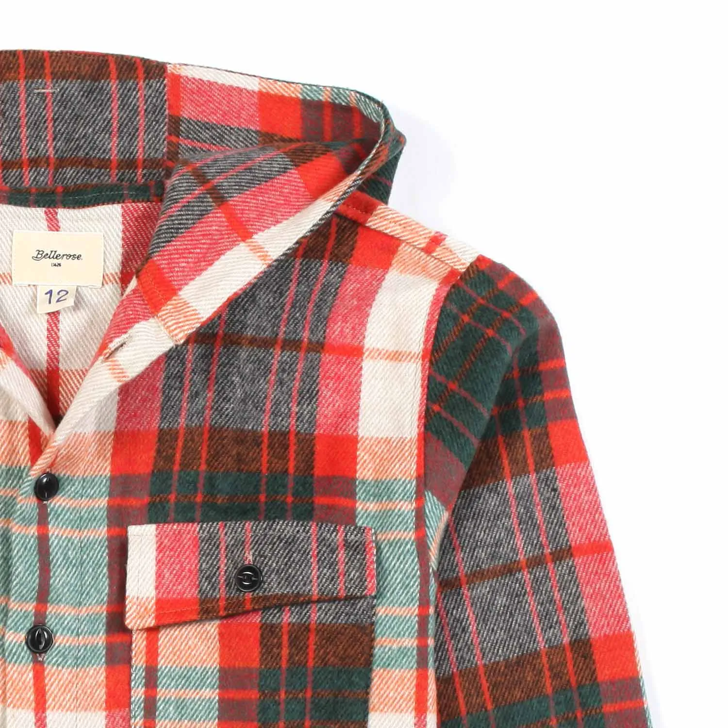 Camicia Check Multicolor Con Cappuccio