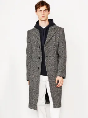 Cappotto Spinato Nero/Bianco