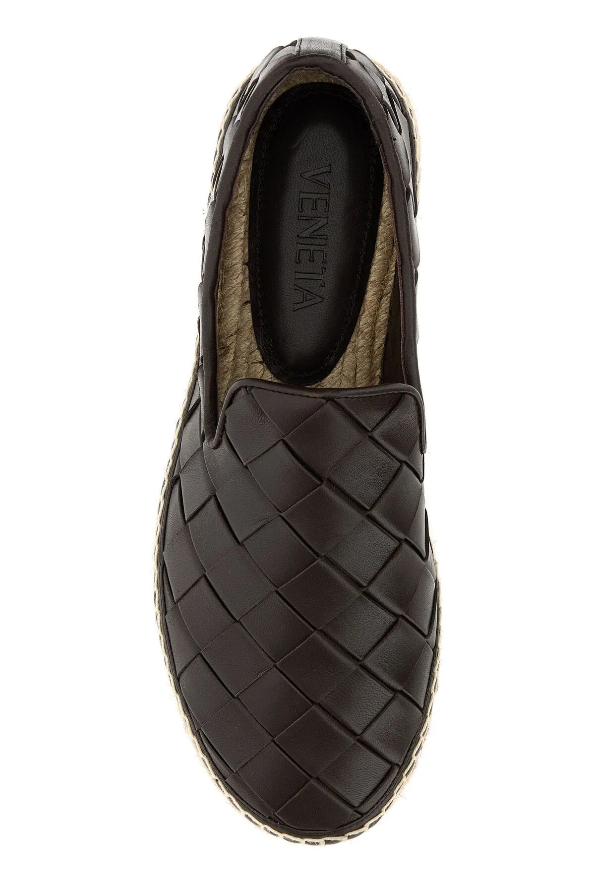 Chocolate leather Jack espadrillas     