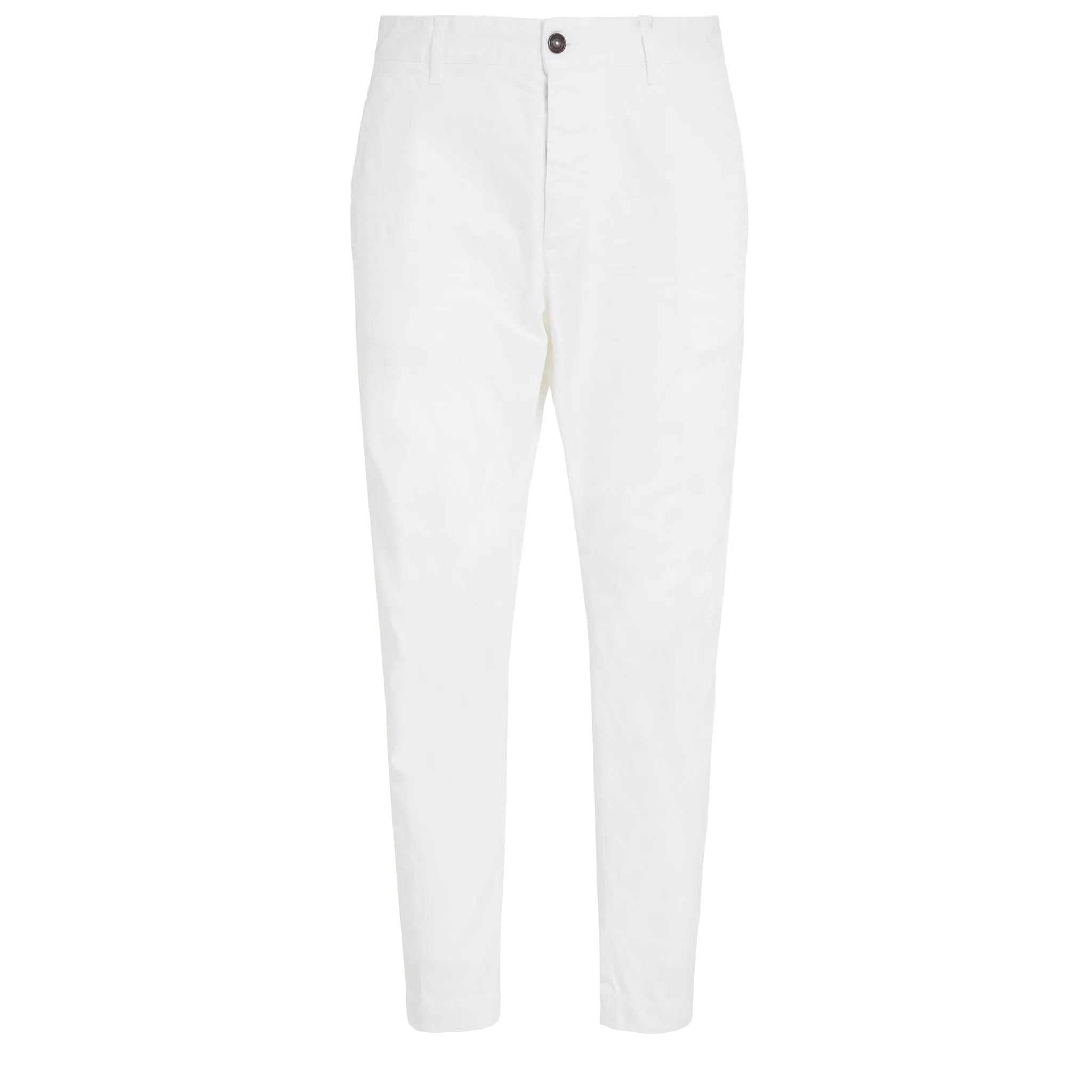 DSQUARED2  Pantaloni chino in cotone bianchi