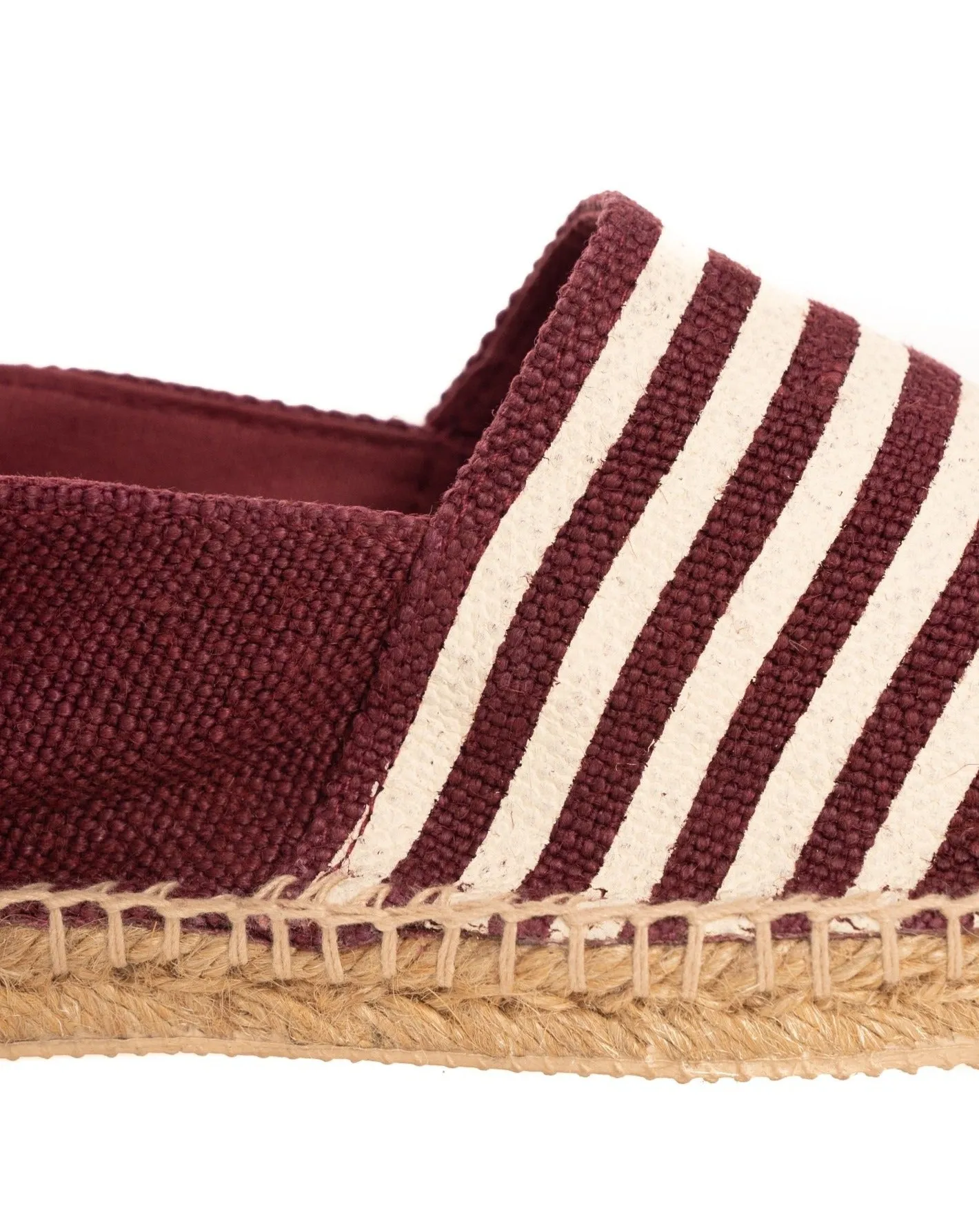 ESPADRILLAS A RIGHE BORDEAUX