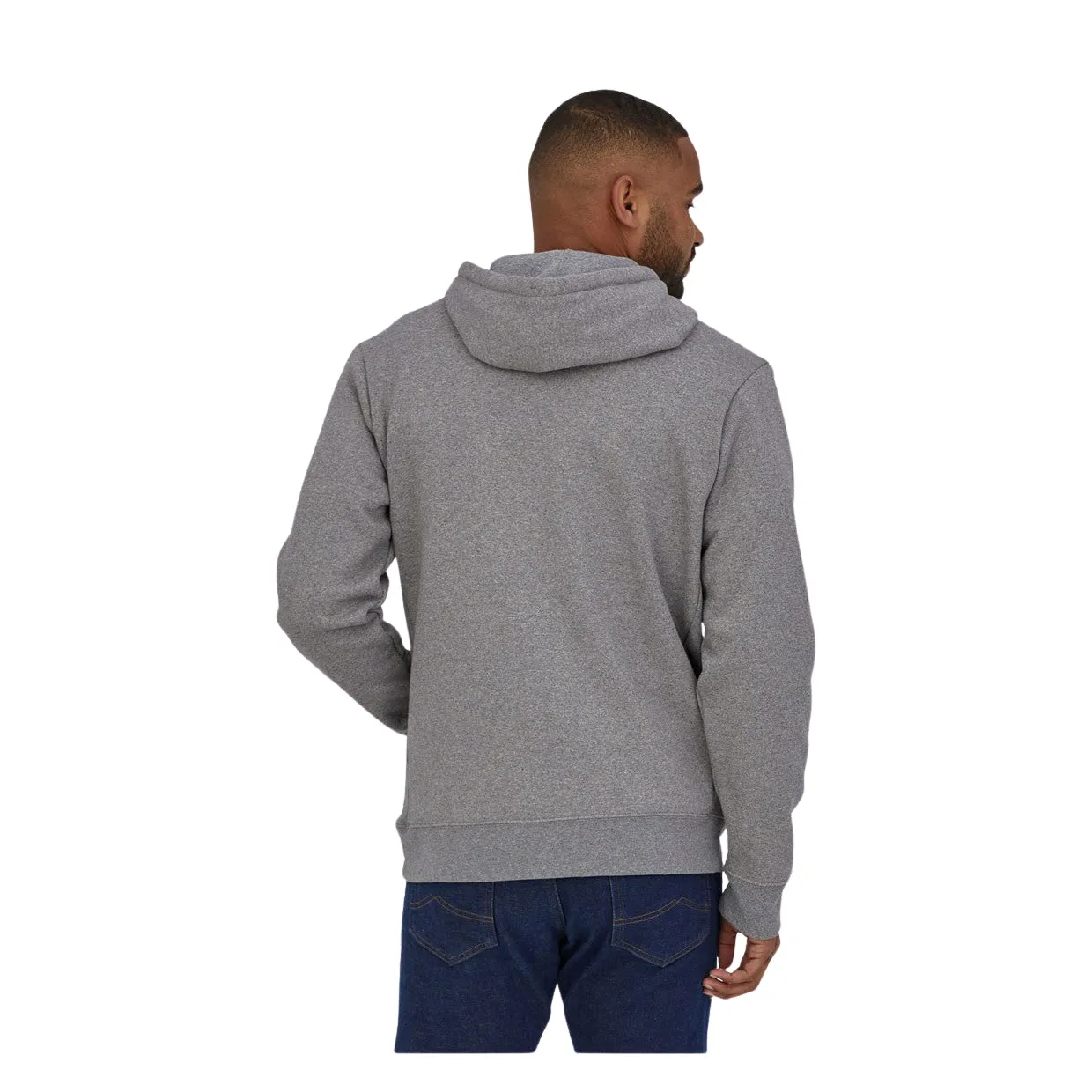 Felpa Uomo Patagonia P-6 Logo Uprisal Grigio