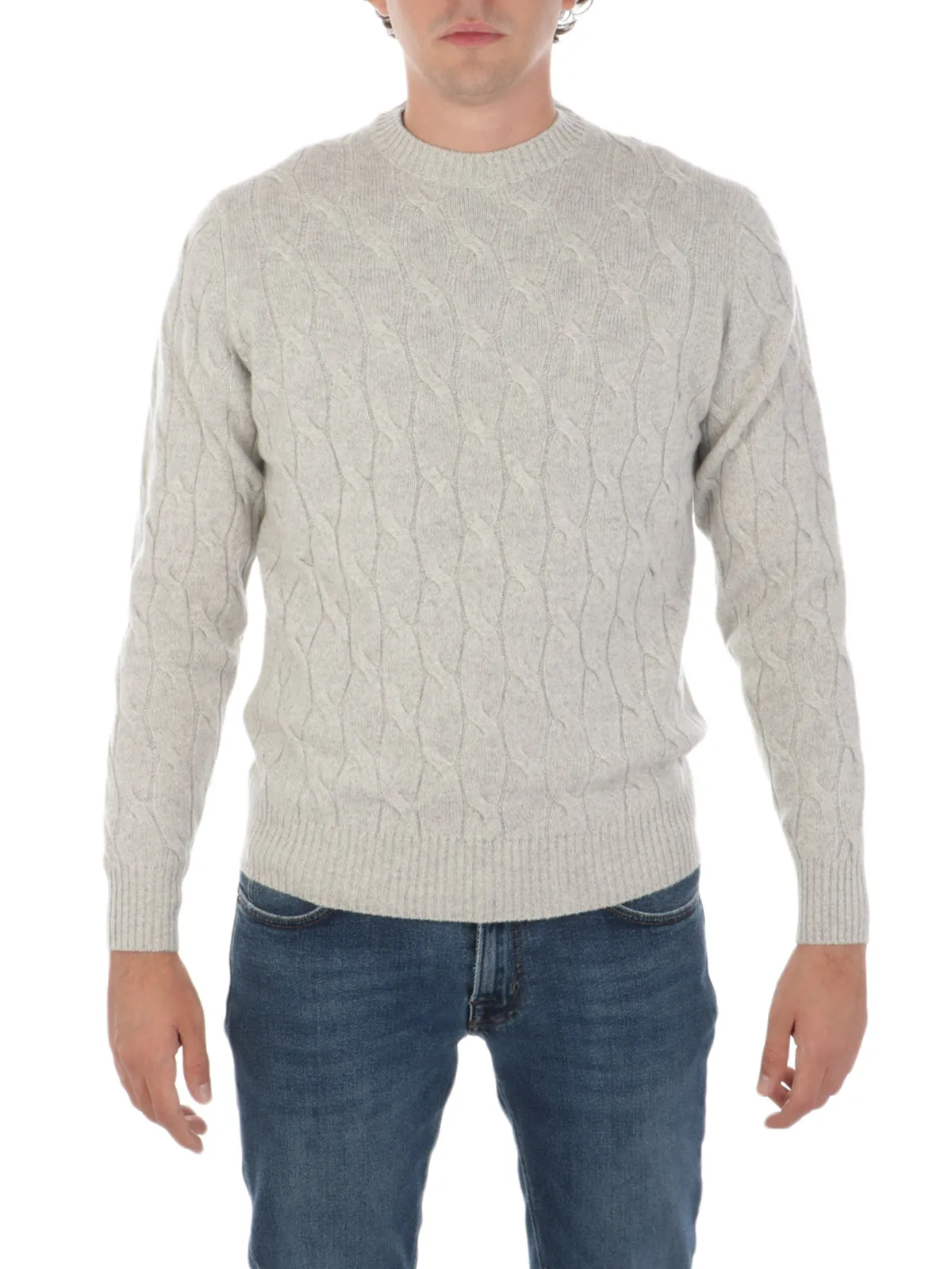 FILIPPO DE LAURENTIIS ---------- Maglia Uomo in Lana e Cashmere a Treccia ---------