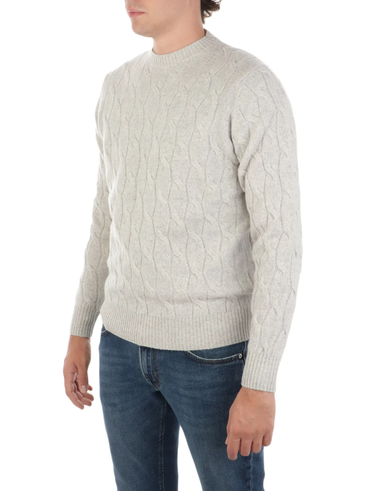 FILIPPO DE LAURENTIIS ---------- Maglia Uomo in Lana e Cashmere a Treccia ---------