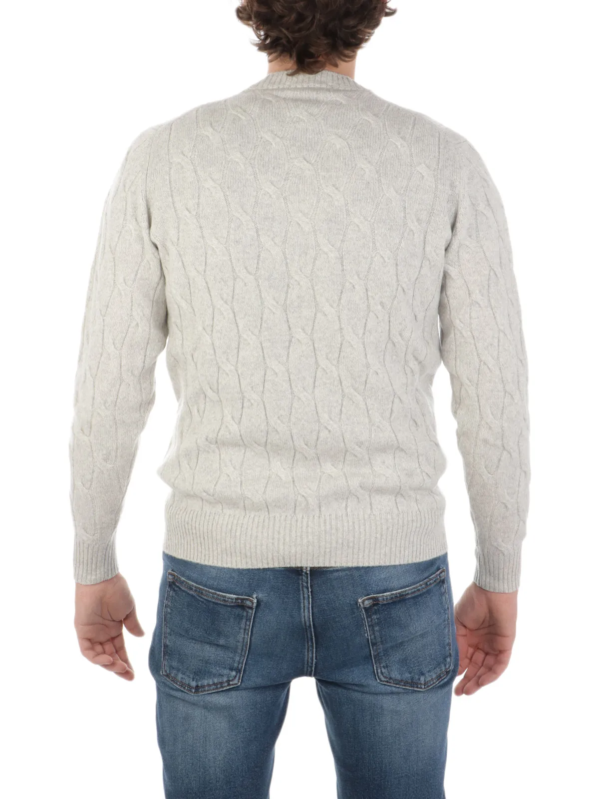 FILIPPO DE LAURENTIIS ---------- Maglia Uomo in Lana e Cashmere a Treccia ---------