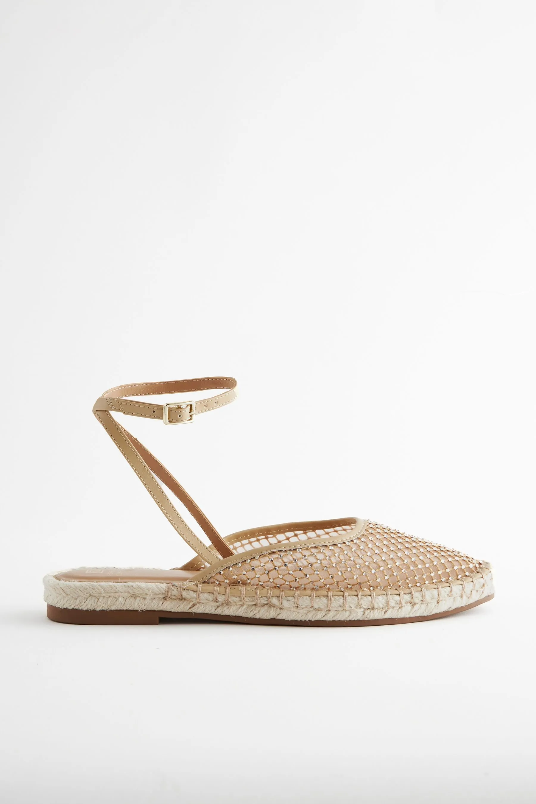 Forever Comfort® - Sandali stile espadrillas in rete    