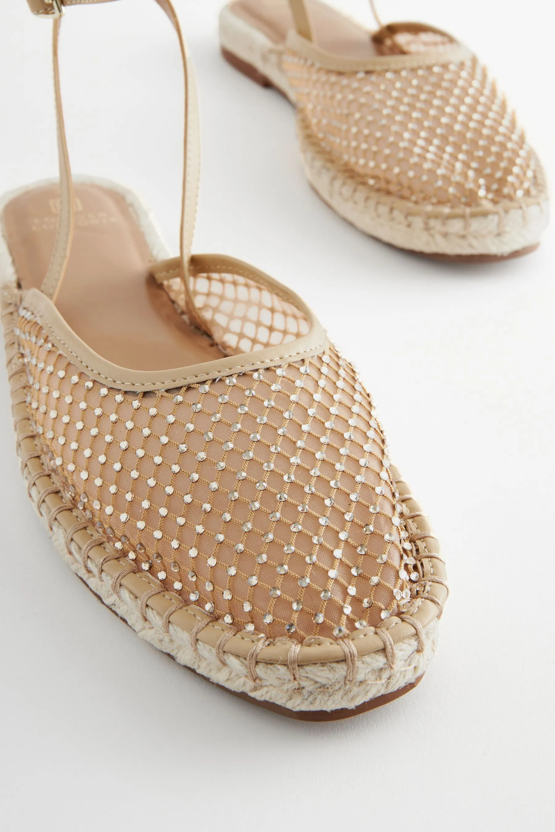 Forever Comfort® - Sandali stile espadrillas in rete    