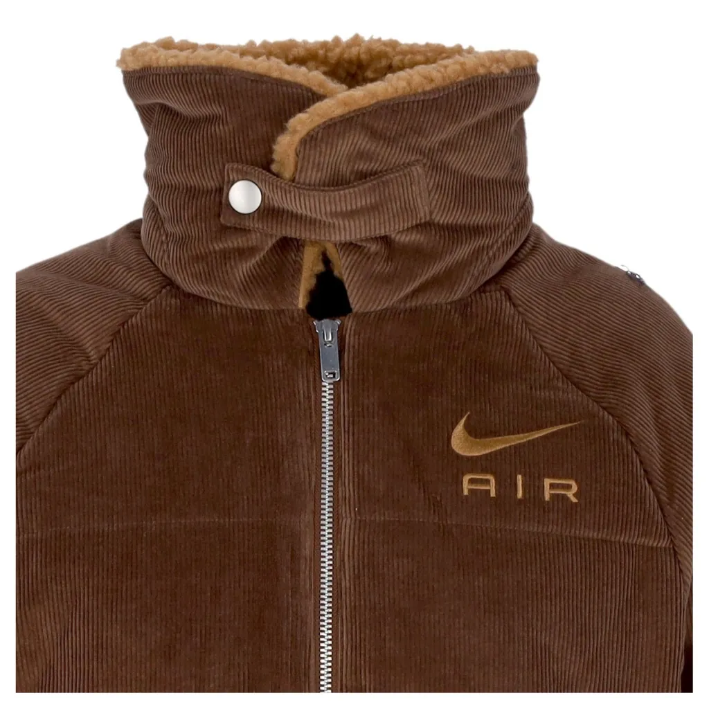 giubbotto corto donna sportswear air therma-fit corduroy winter jacket CACAO WOW/ALE BROWN/ALE BROWN