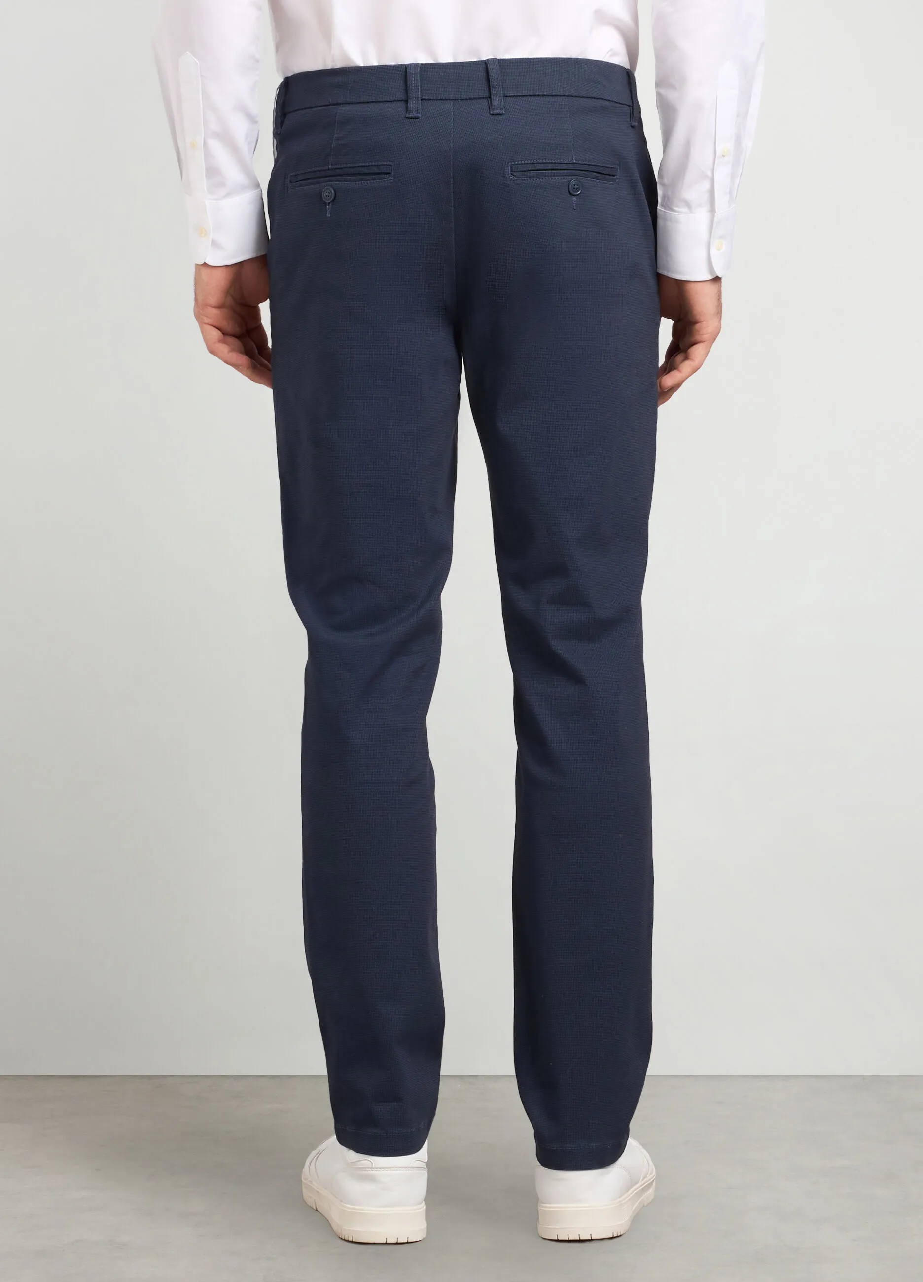 J. HART & BROS  Pantaloni chino slim fit in cotone stretch uomo