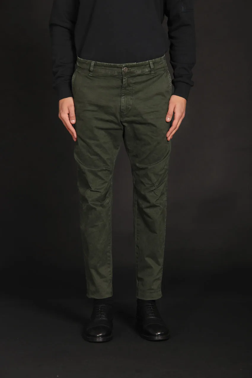 John Coolchinos pantalon chino homme en gabardine Logo Limited Edition coupe carrot ①.