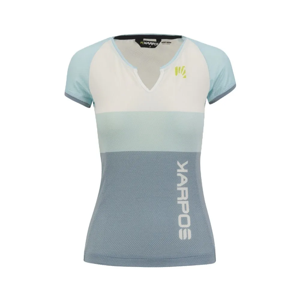 Karpos Maglia Trekking Moved Evo Bianco Azzurro Donna