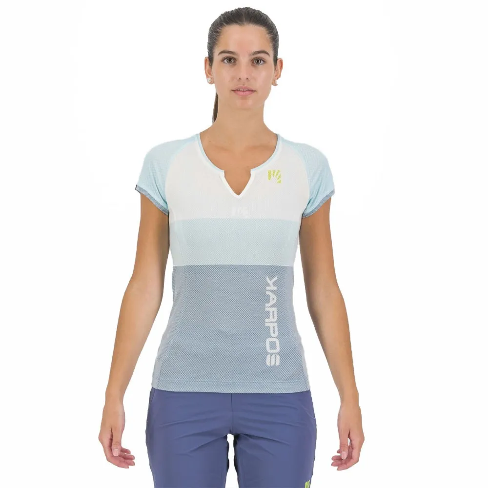 Karpos Maglia Trekking Moved Evo Bianco Azzurro Donna