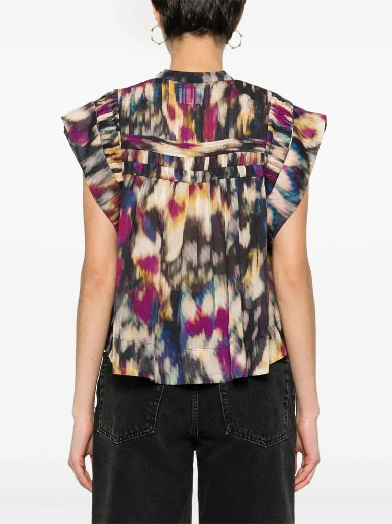 marant étoile Blusa stampata