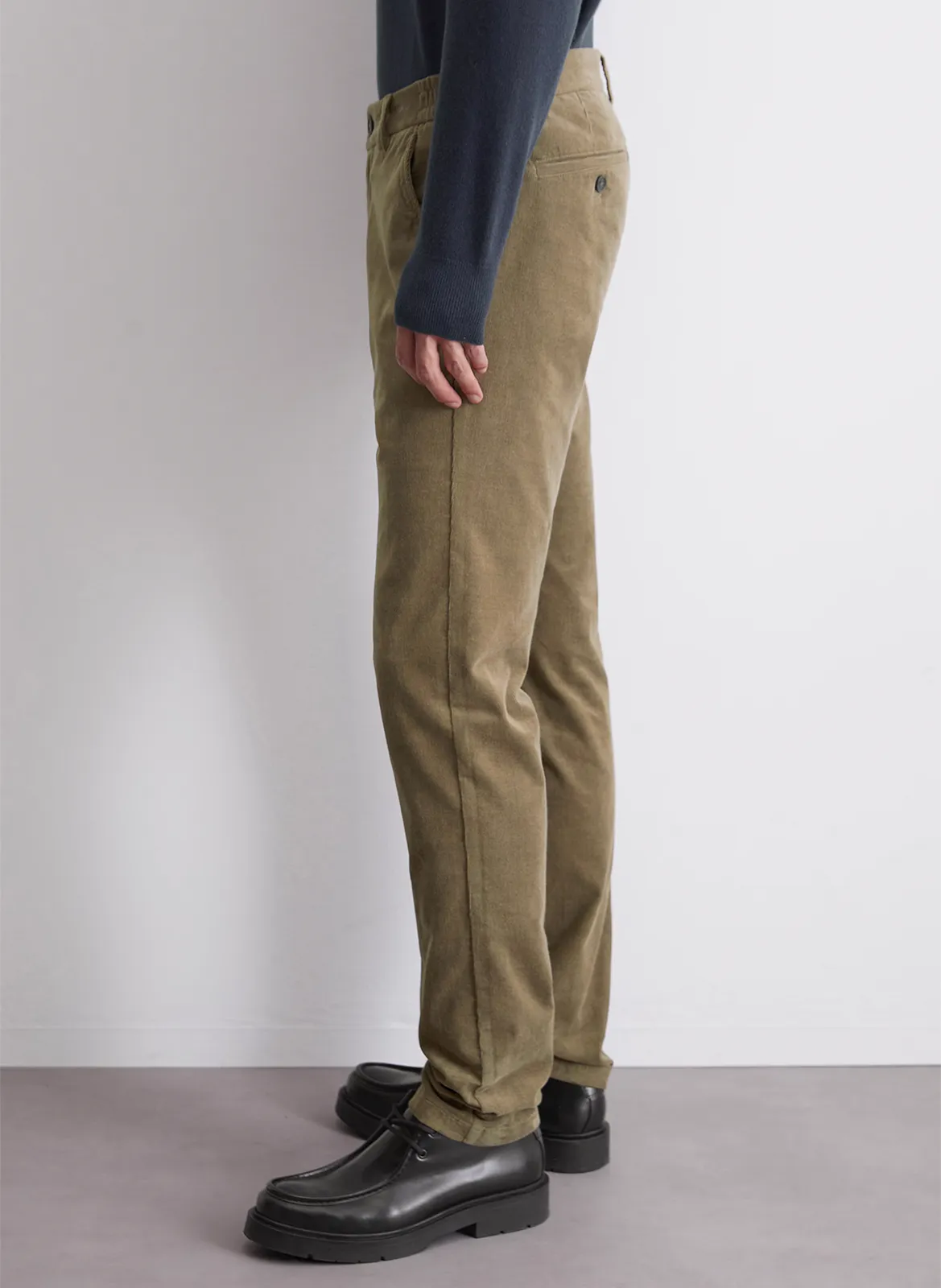  MARC O'POLO   Pantaloni dritti in misto cotone bio | Marrone