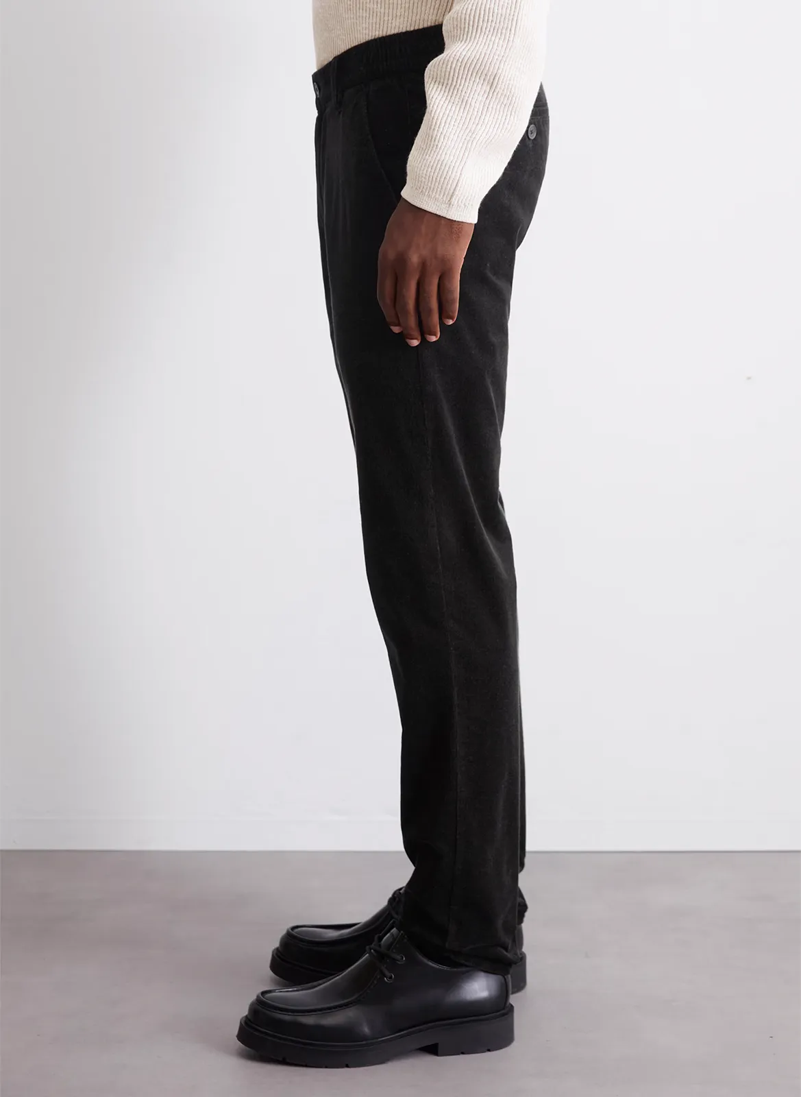  MARC O'POLO   Pantaloni dritti in misto cotone bio | Nero