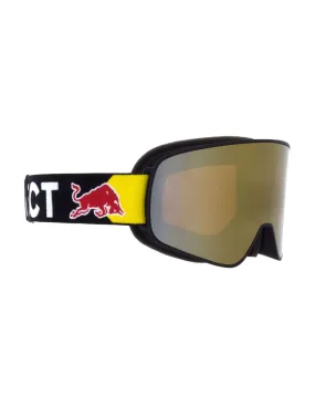 Maschera da sci con fascia rossa Red Bull Rush Matt Black