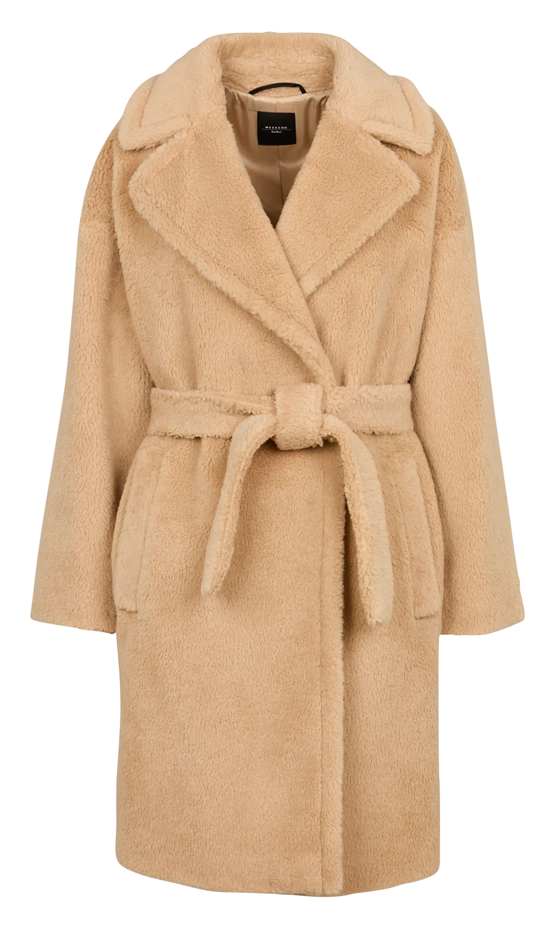  MAX MARA WEEK END   EMMY - Cappotto collo con revers oversize in misto lana | Beige