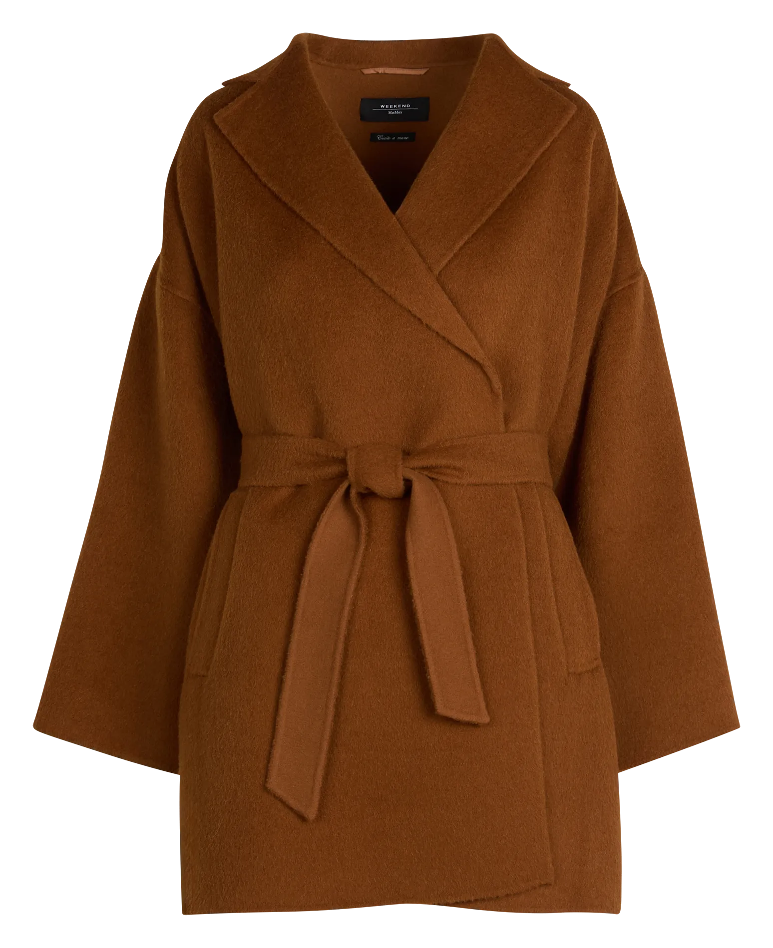  MAX MARA WEEK END   NELLA - Cappotto oversize con collo a rever in lana vergine e alpaca | Beige