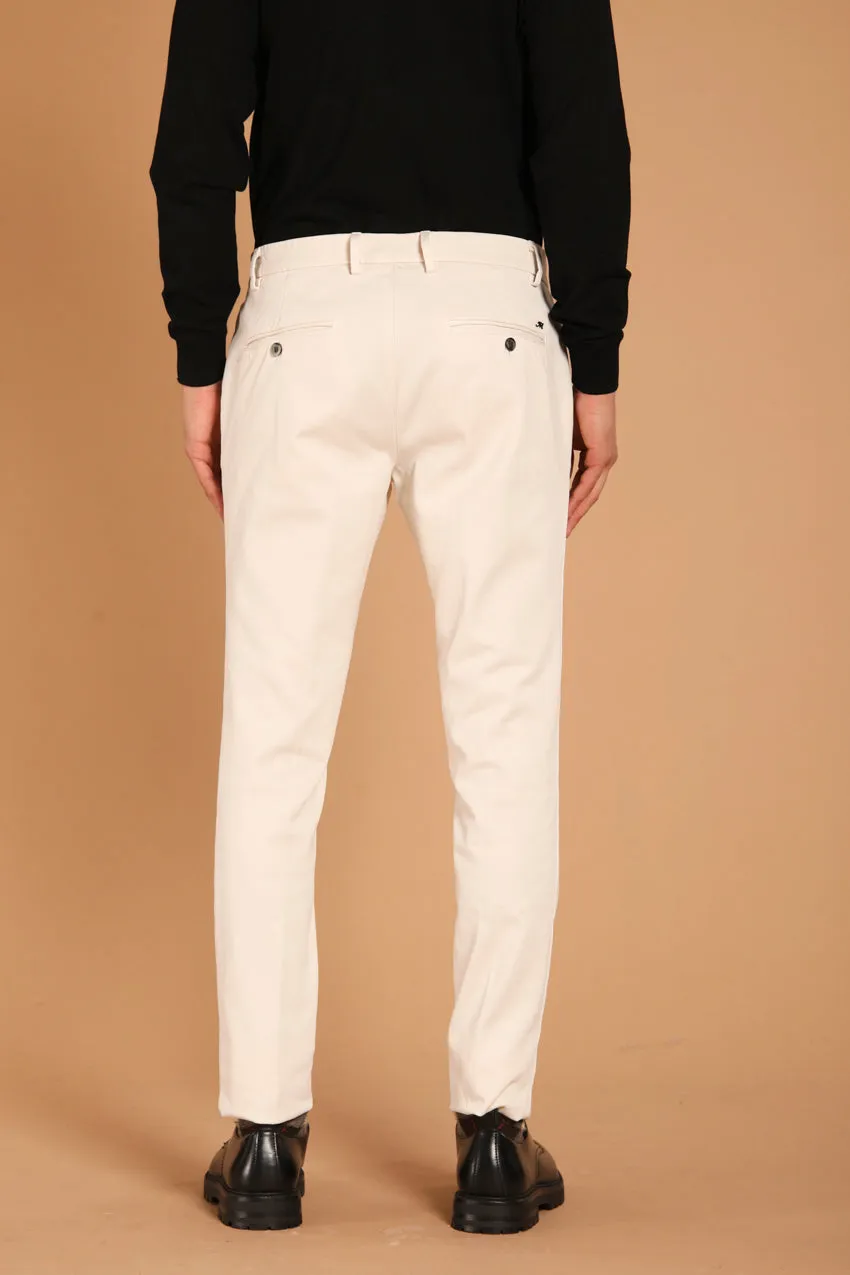 Milano Style pantalon chino homme en coton stretch avec motif piqué coupe extra slim