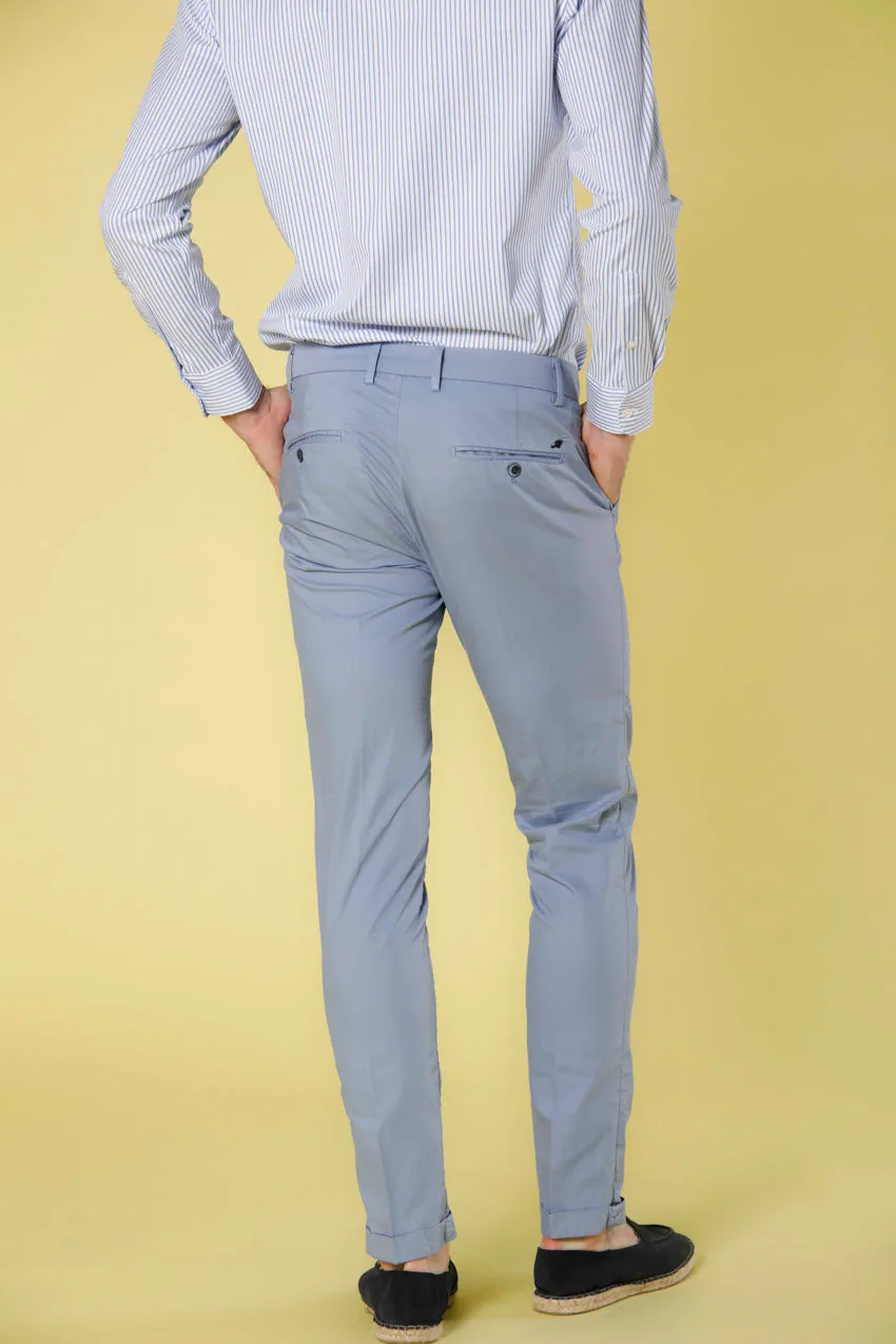 Milano Style pantalon chino homme en gabardine stretch extra slim ①