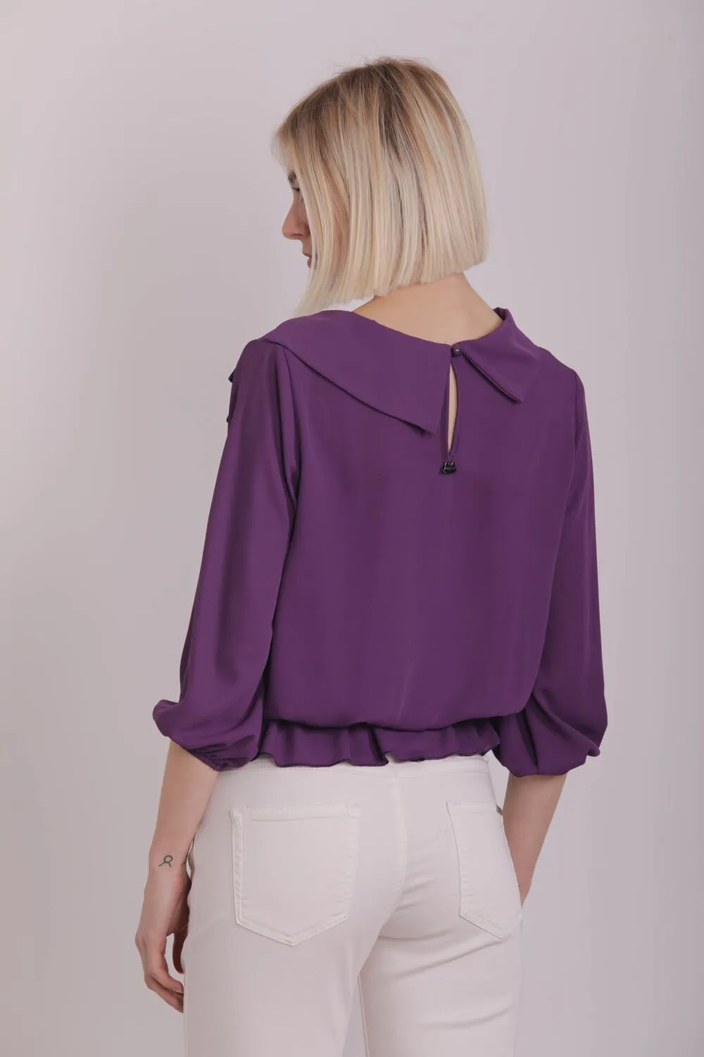 MImi Mua art: FFAH-1565 - BLUSA CON FIOCCO LATERALE