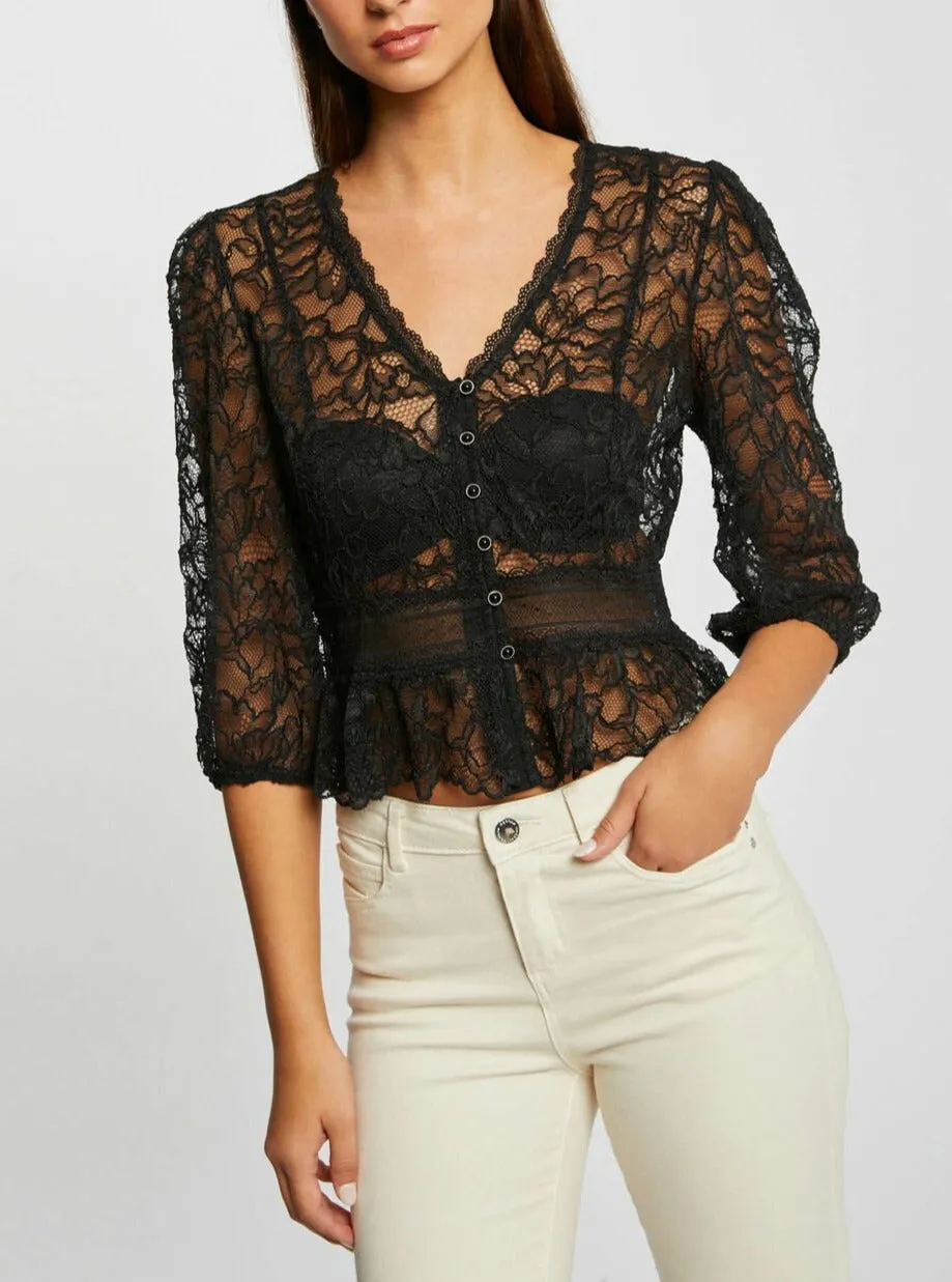 Morgan de toi blusa in pizzo