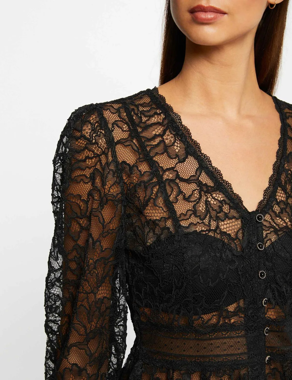 Morgan de toi blusa in pizzo