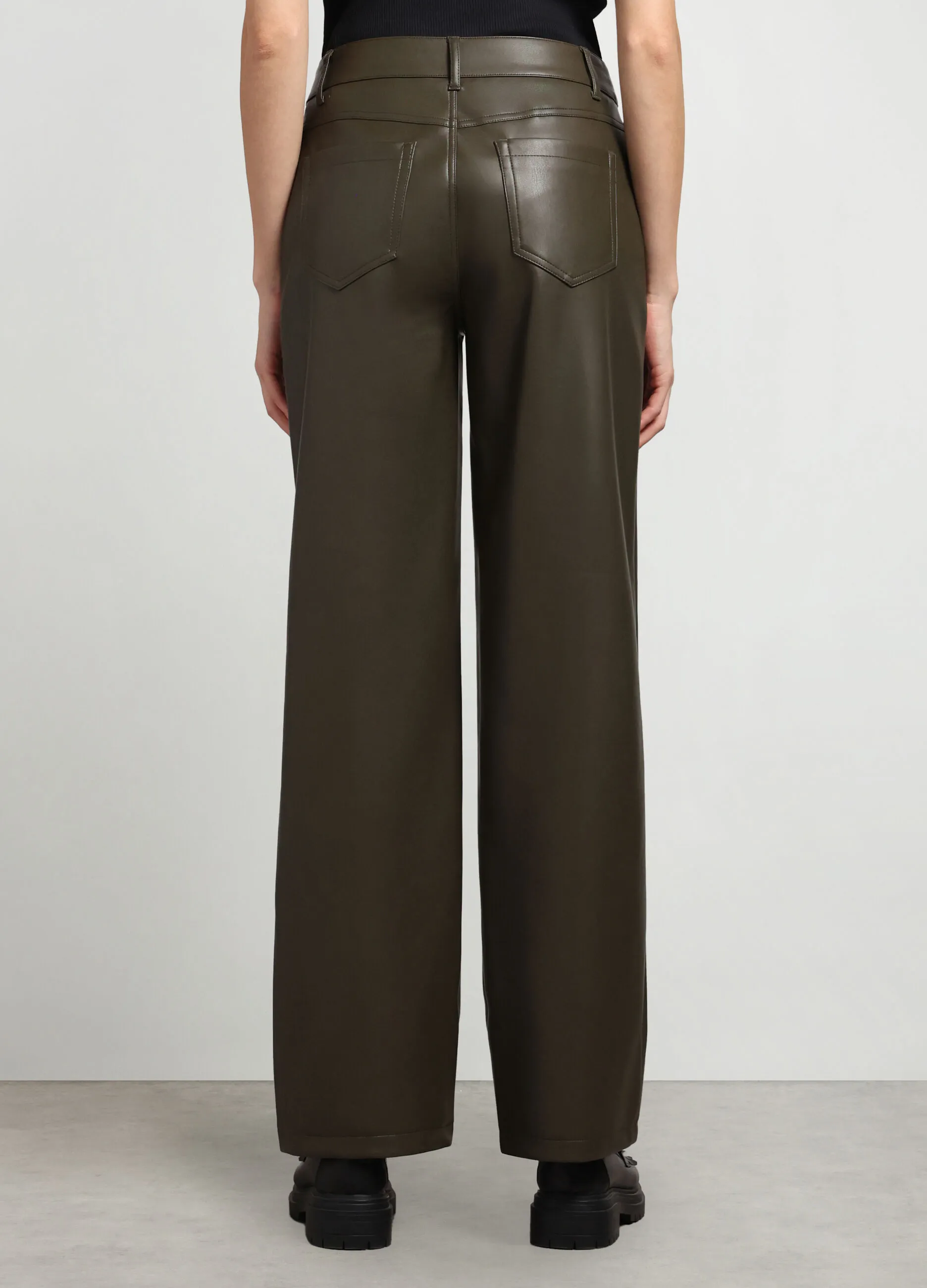 NICE & CHIC  Pantaloni in eco pelle donna