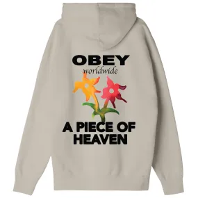 Obey Felpa con cappuccio da uomo Un luogo di Paradiso 112843558 grigio argento