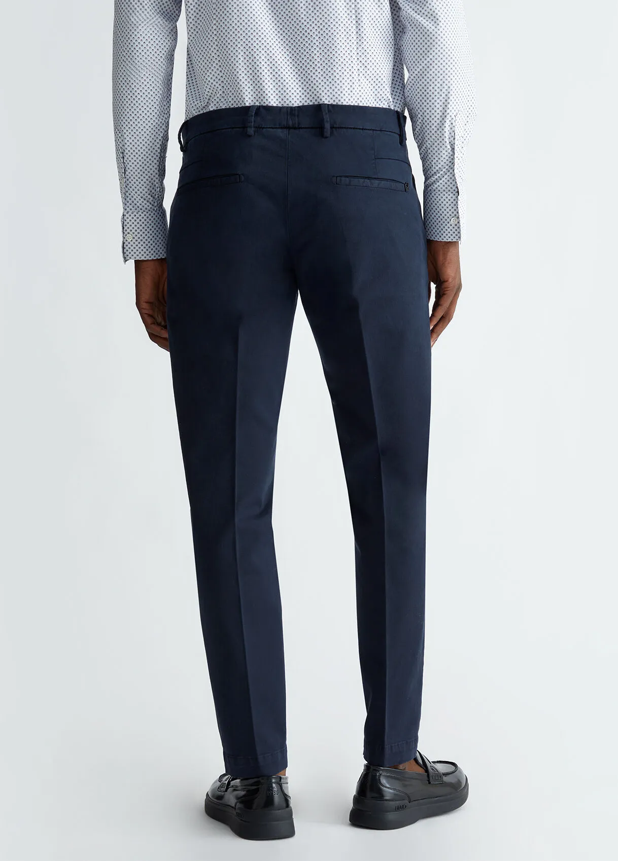 Pantaloni chino blu