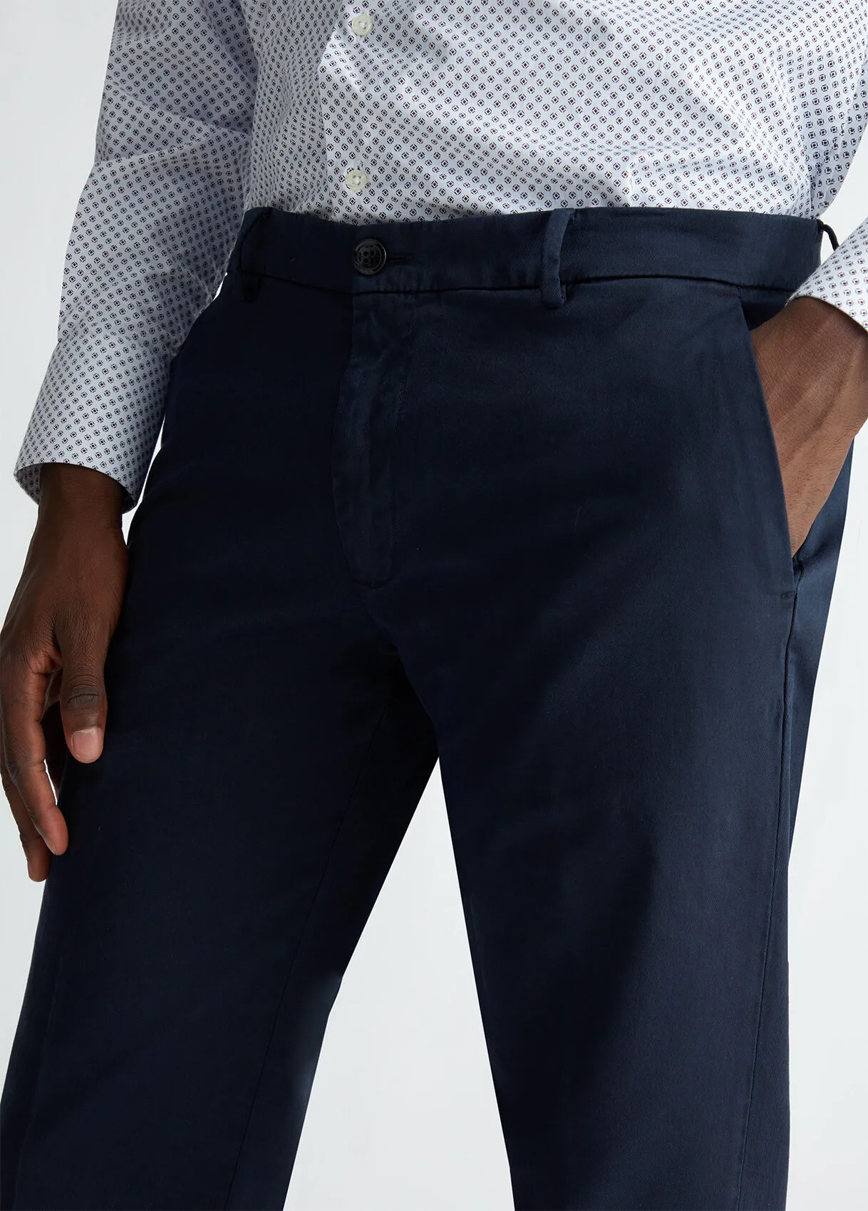 Pantaloni chino blu