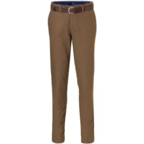 Pantaloni chino in lino Henk ter Horst con elastico in vita Marrone