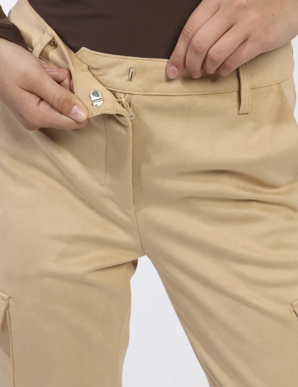 Pantaloni Guess Beige