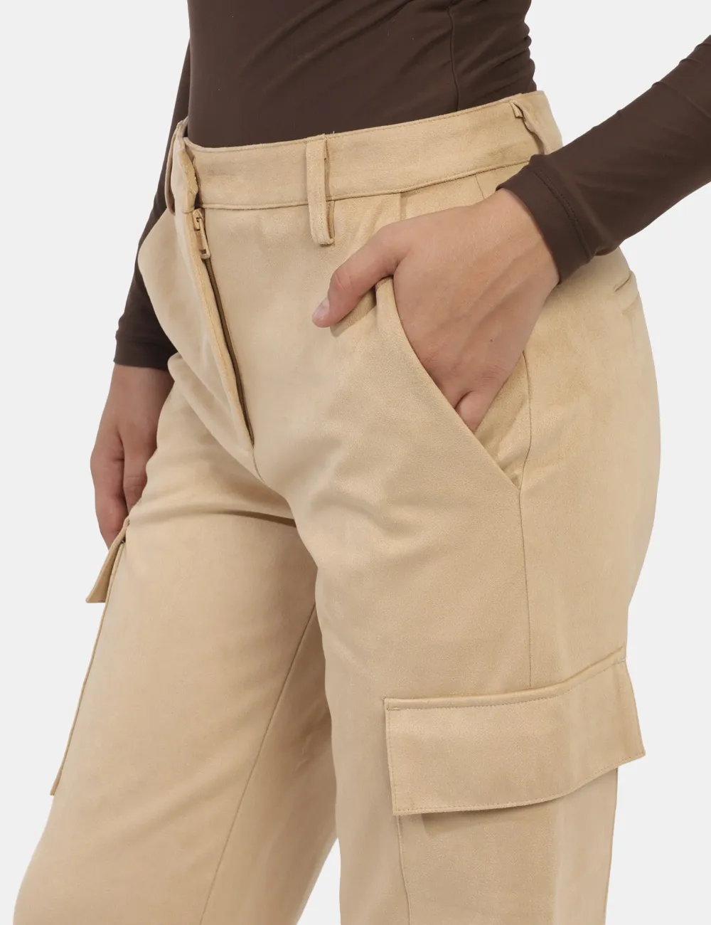 Pantaloni Guess Beige