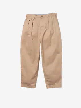 Plus 2 Pleats Twill pantalon beige