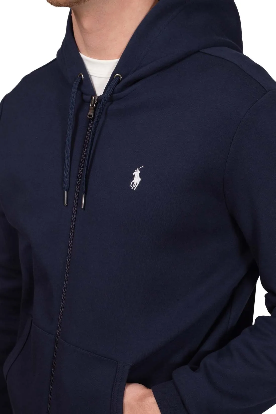 POLO RALPH LAUREN Felpa uomo regular con zip e cappuccio