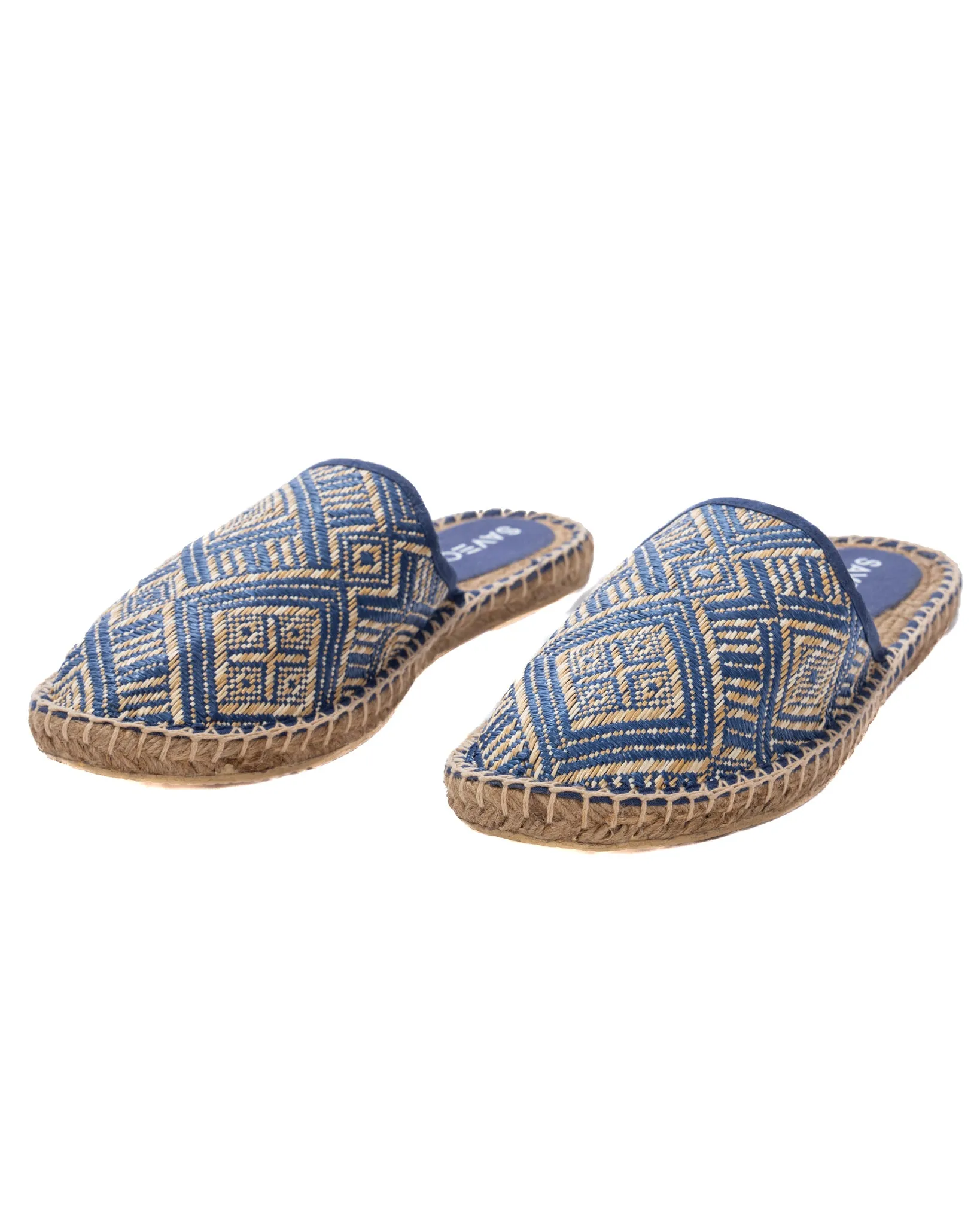 Portofino - mules espadrillas etnica blu