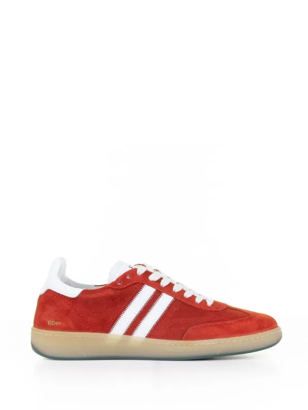 Red suede sneaker