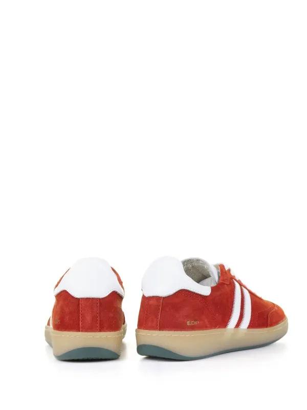 Red suede sneaker