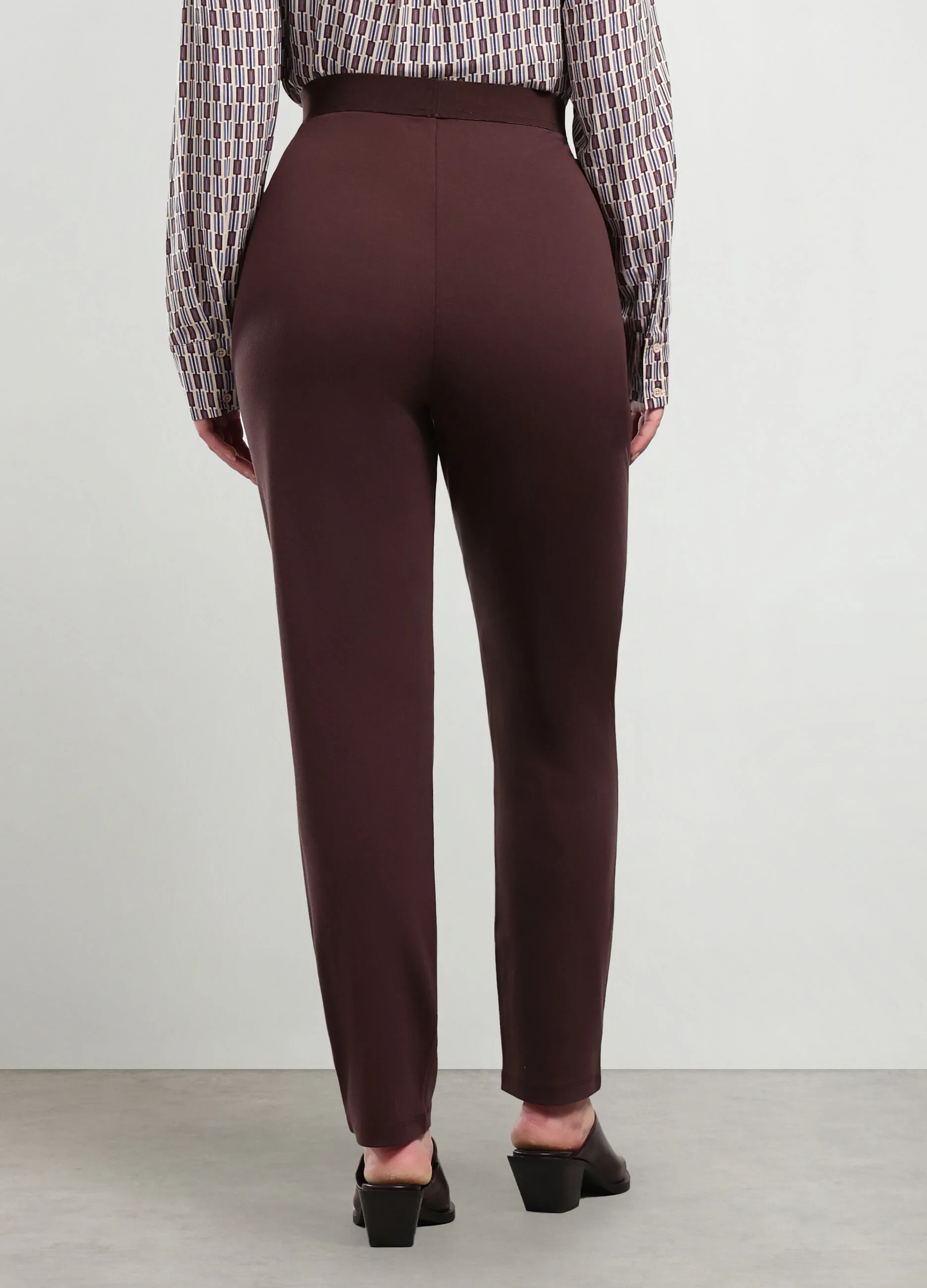 ROSA THEA  Pantaloni in punto Milano donna curvy