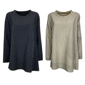 TADASHI blusa gessata svasata P242001 poliammide