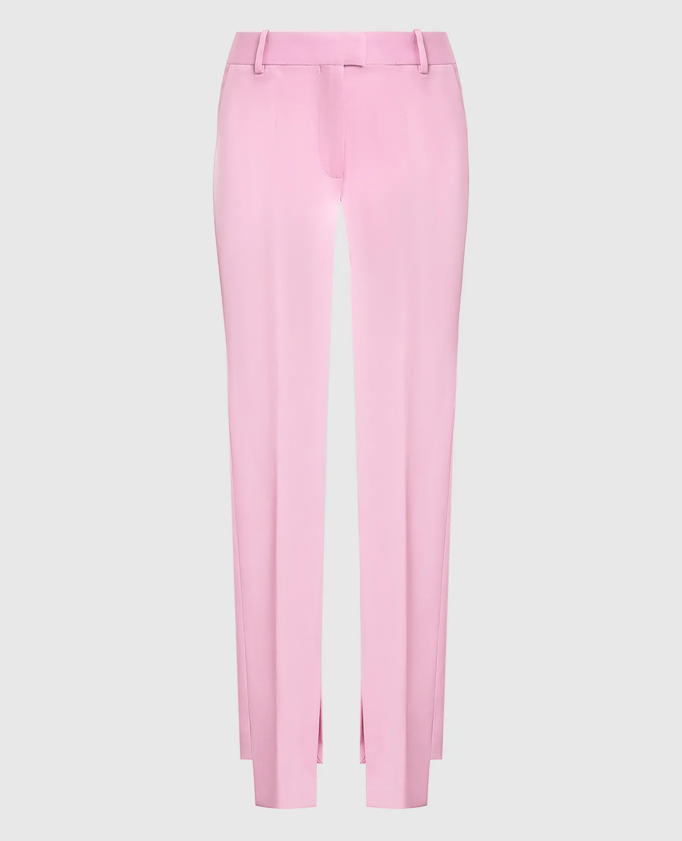 The Attico Pantaloni asimmetrici rosa Abram 227WCP93W027