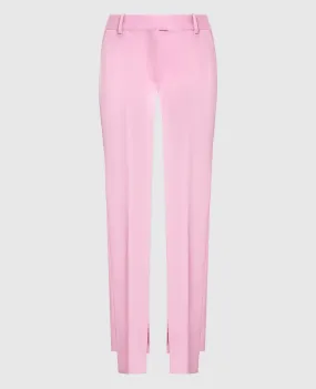 The Attico Pantaloni asimmetrici rosa Abram 227WCP93W027